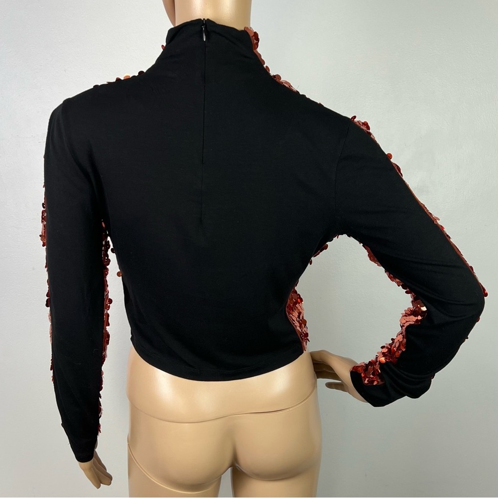 SMYTHE REVOLVE SEQUIN CROP TOP - Picture 12 of 15